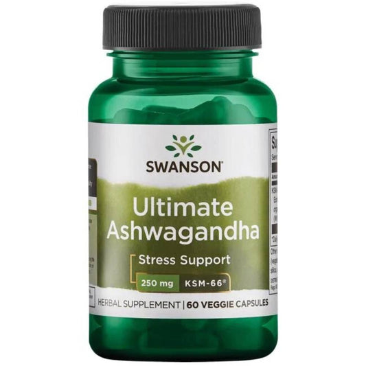 Ashwagandha 250 mg Ultimate kms-66 60 cápsulas vegetales