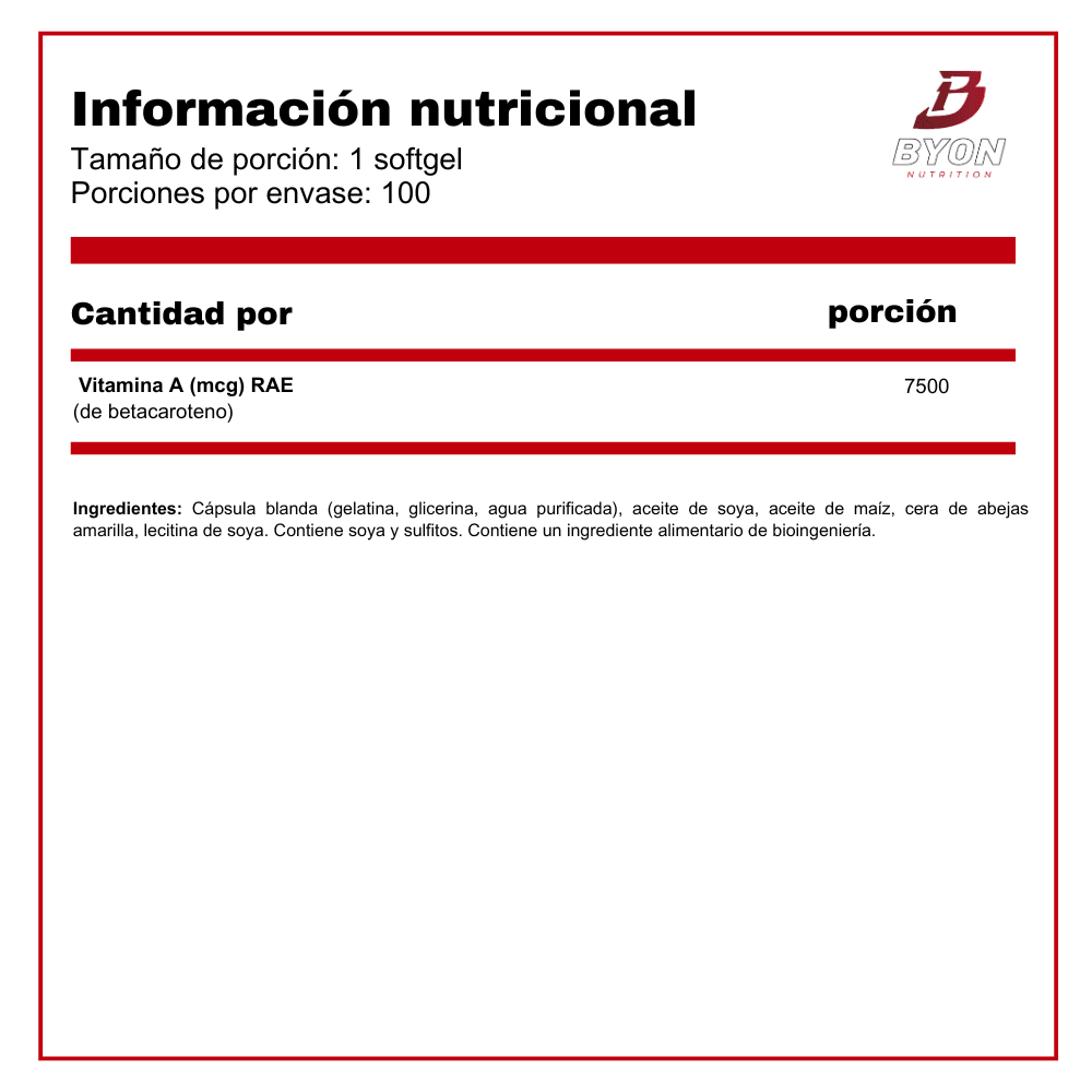 Beta Caroneto 25.000 iu 100 softgels Vitaminas y Salud Swanson