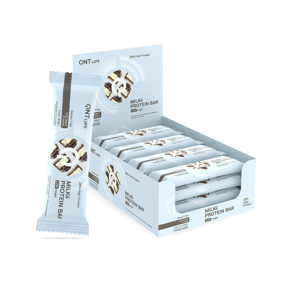 Caja Barras de Proteina Milkii | 12 Unidades | QNT - Byon Nutrition