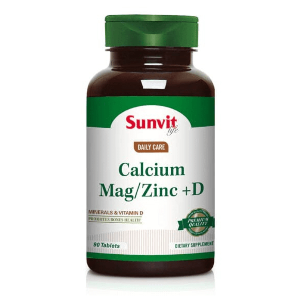 Calcio Magnesio Zinc + D3 Vitaminas y Salud Sunvit Life