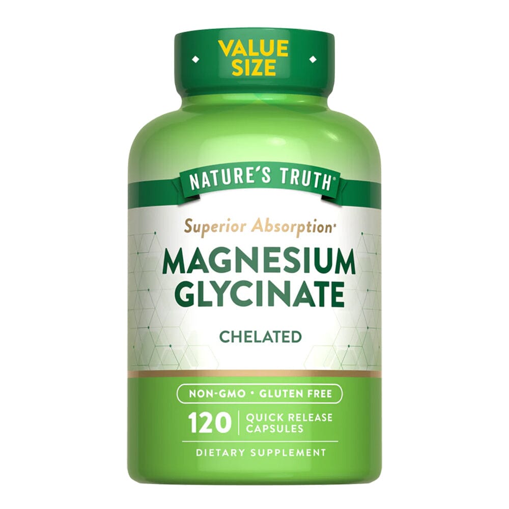 Glicinato de Magnesio - Magnesium Glycinate Nature's Truth 120 cápsulas