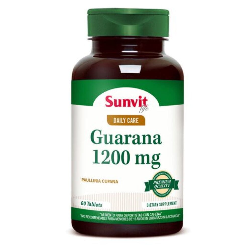 Guarana 1200mg 60 tabletas - Byon Nutrition