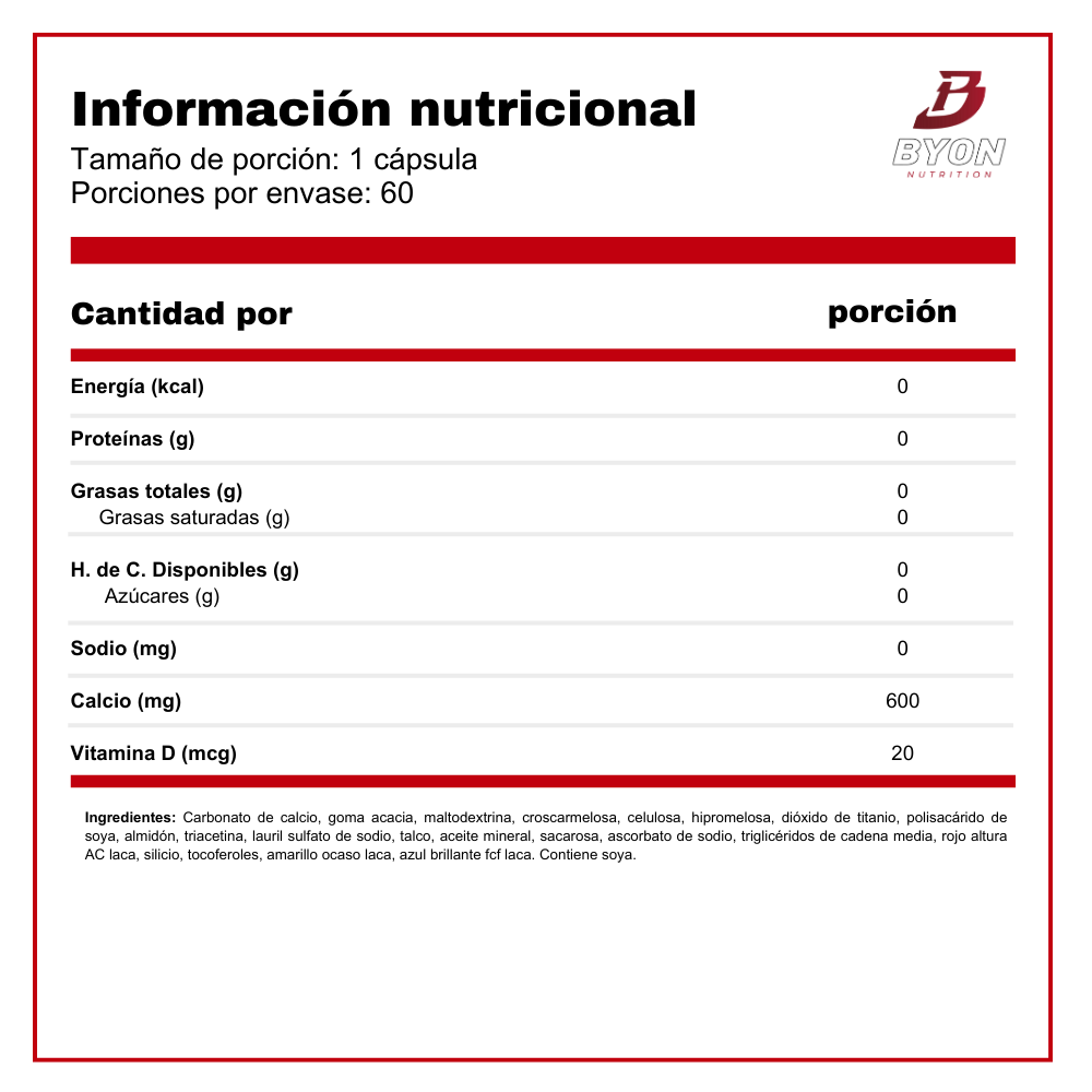 Calcio 600mg + Vitamina D3 – Nature's Truth 250 cápsulas