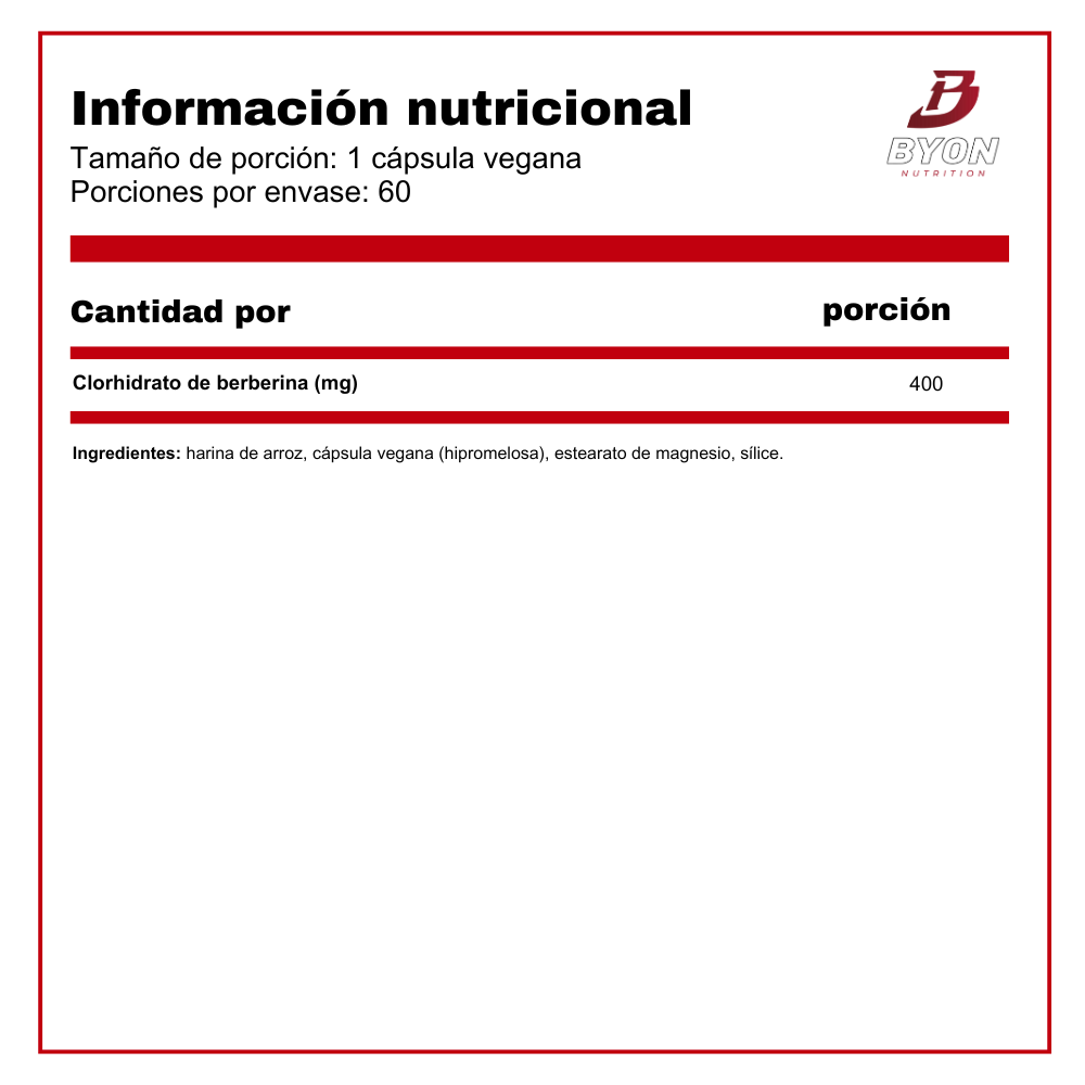 Berberina 400 mg Swanson 60 cápsulas — apoyo al bienestar metabólico