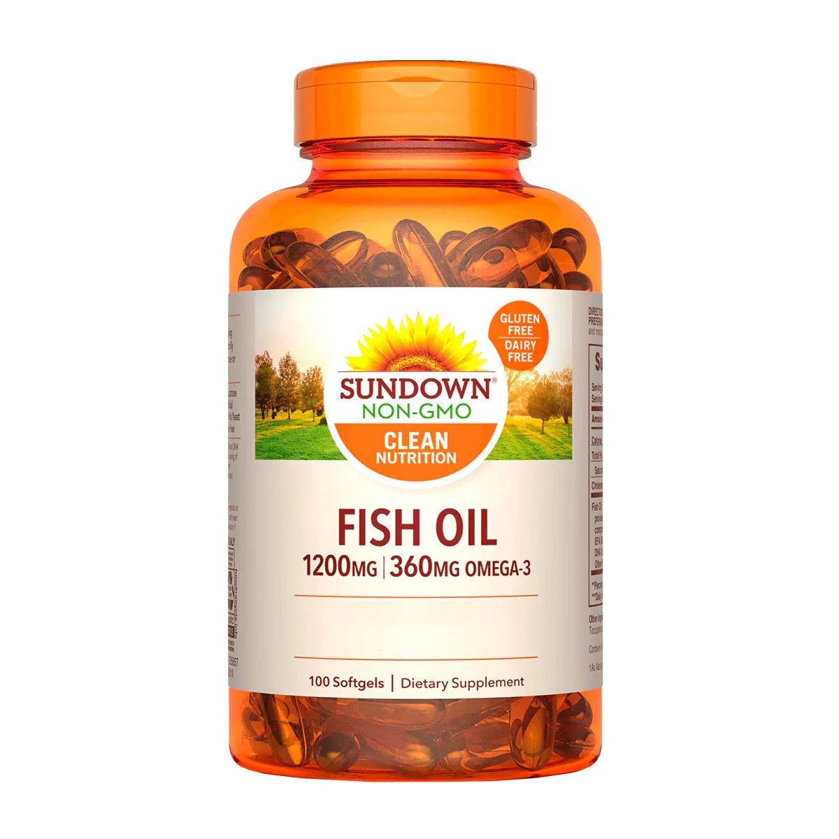 Omega 3 Extra Fish Oil 1200 mg 100 softgels Vitaminas y Salud Sundown Naturals