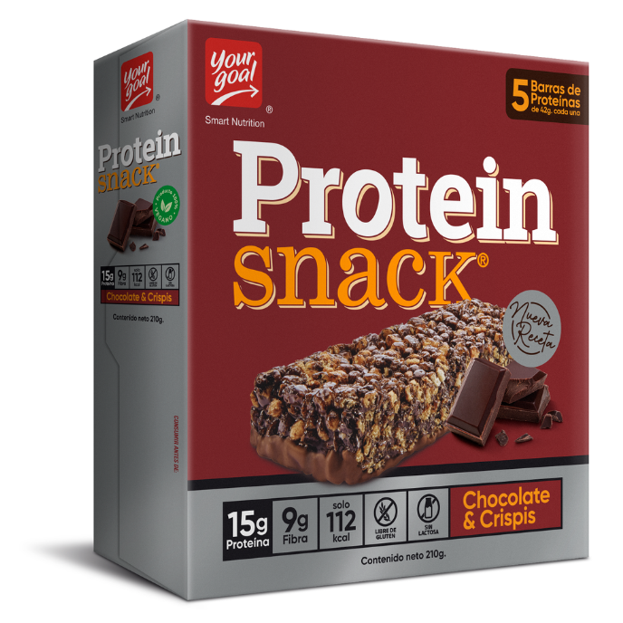 Barras de snack proteico Your Goal, paquete con 5 barras de energía y endurance, ideal para deportistas y snacks saludables