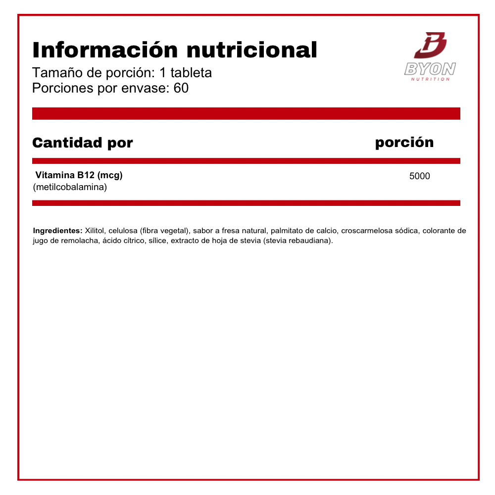 Vitamina B-12 5000 mcg