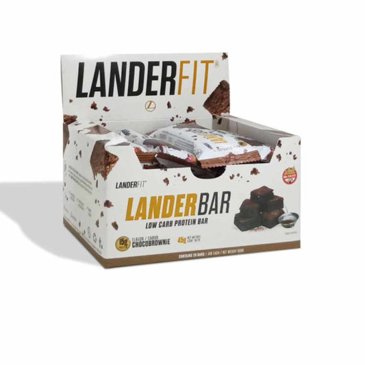 Landerbar Low Carb Barras de Proteina Box (20 unidades)