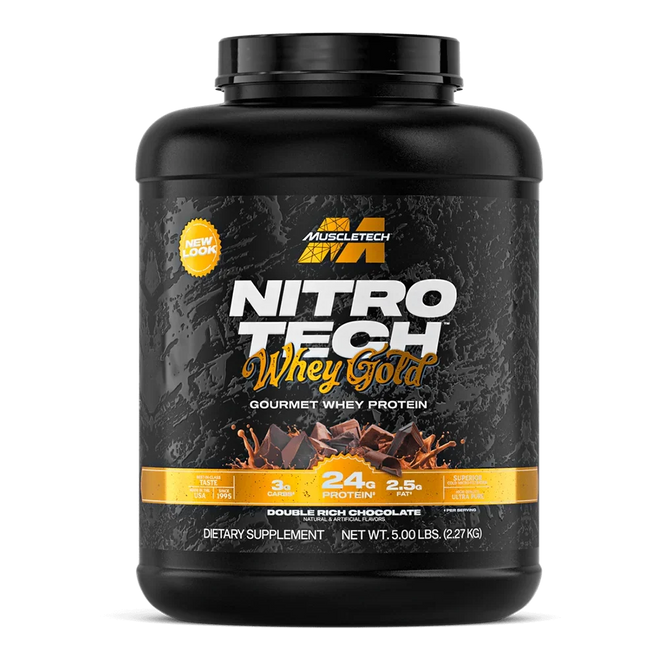 Nitro Tech 100% Whey Gold  5 lbs - Byon Nutrition