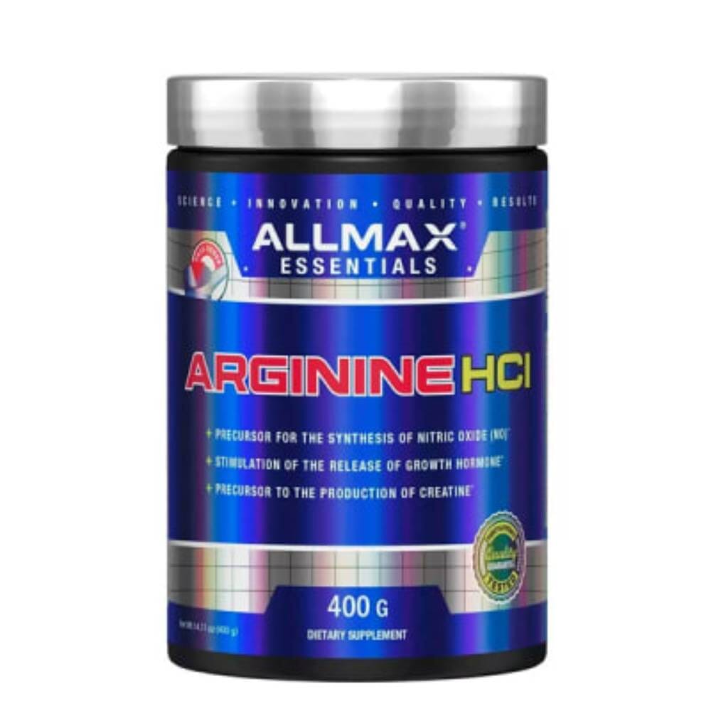 Tarro de Arginina HCl 400 g AllMax – Byon Nutrition – polvo 100% pura