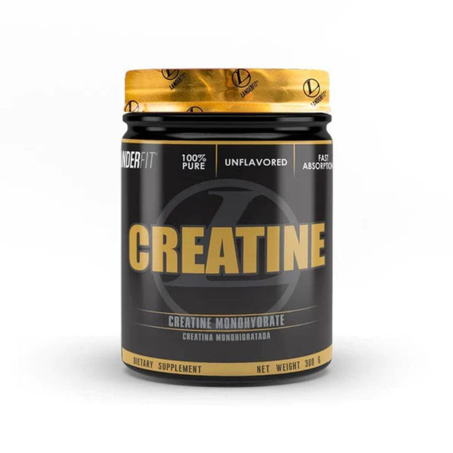 Creatina 100% Monohidratada de Landerfit, envase de 300 g