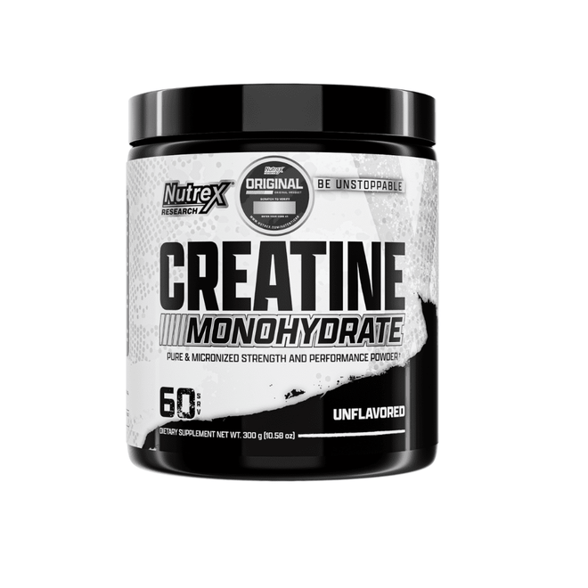 Creatina monohidratada de Nutrex, envase de 300 g