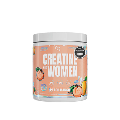 Creatina para mujer Nutrex en envase de 300 g, suplemento de creatina para mejorar rendimiento y fuerza muscular.