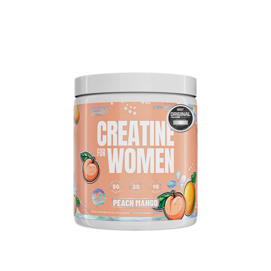 Creatina para mujer Nutrex en envase de 300 g, suplemento de creatina para mejorar rendimiento y fuerza muscular.