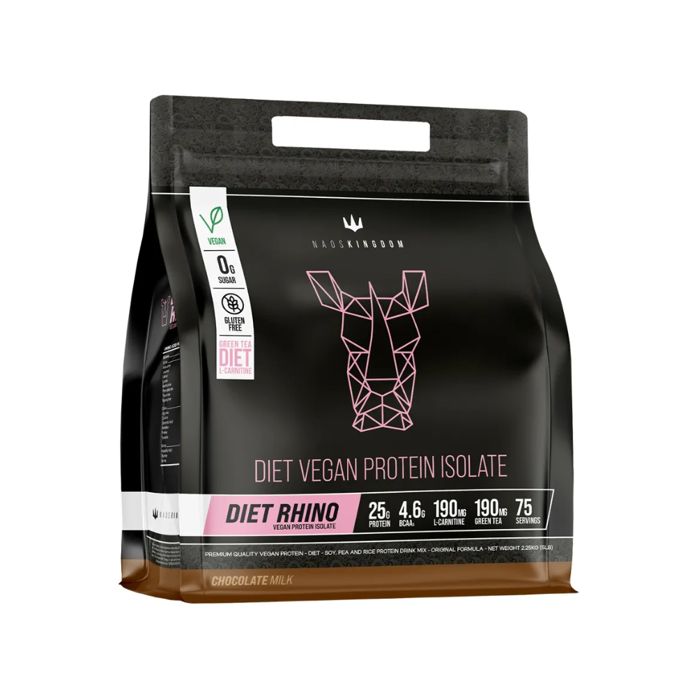 Diet Rhino Vegan Protein 5 lbs Naos Kingdom, proteína vegetal en polvo.
