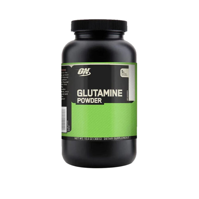 Glutamina en polvo de 300 g, aminoácido para recuperación muscular post-entrenamiento.