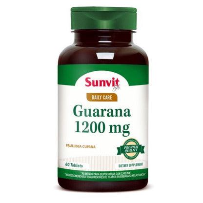 Guarana 1200mg 60 tabletas - Byon Nutrition