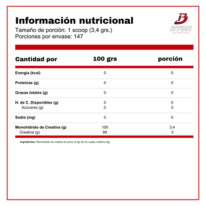 Creatina Monohidratada Myprotein 500 g