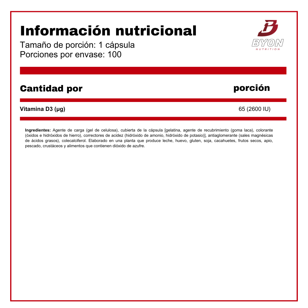 Vitamina d3 Forte 2600ui alta potencia