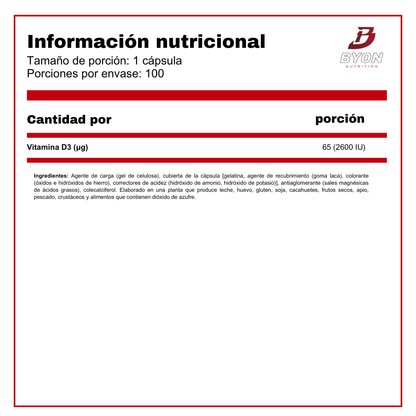 Vitamina d3 Forte 2600ui alta potencia