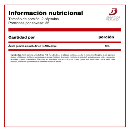 Gaba 500 mg 70 cápsulas