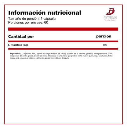 Triptofano 500 mg 60 cápsulas
