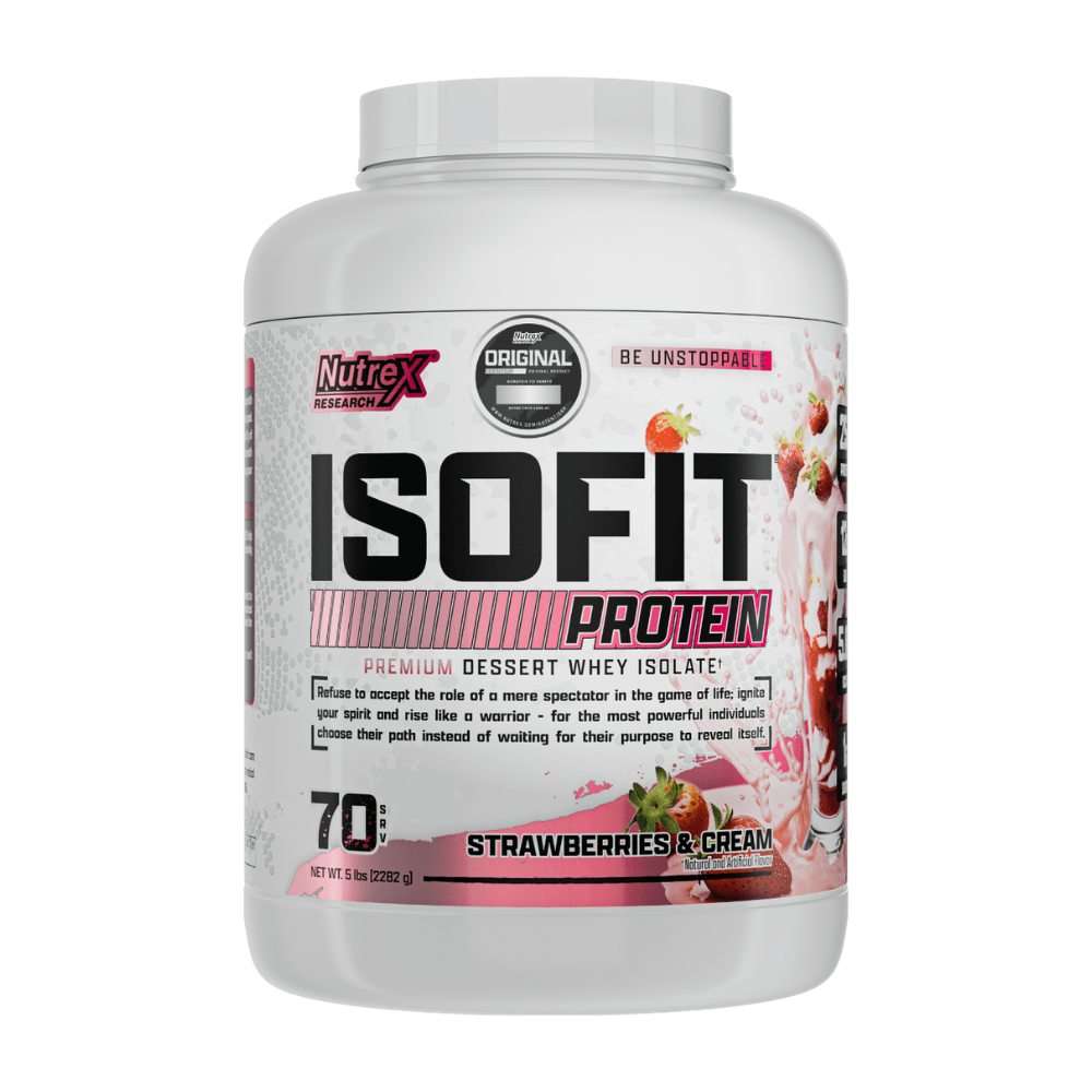 Isofit 5lbs, Proteina Isolate Proteínas Nutrex Strawberries & Cream 