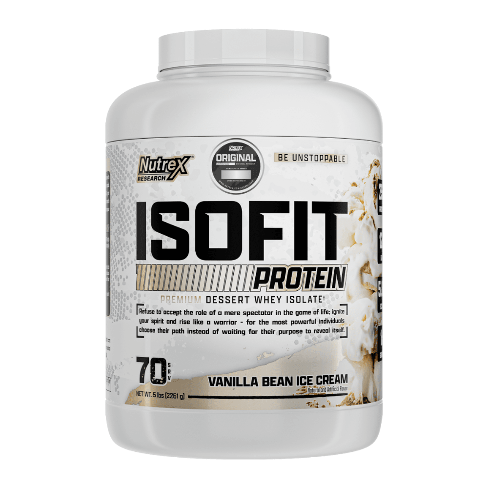 Isofit 5lbs, Proteina Isolate Proteínas Nutrex Vainilla Bean Ice Cream 