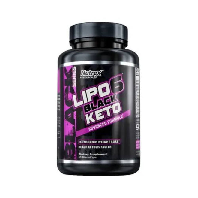 Caja de Lipo 6 Black Keto de Nutrex con 60 cápsulas.