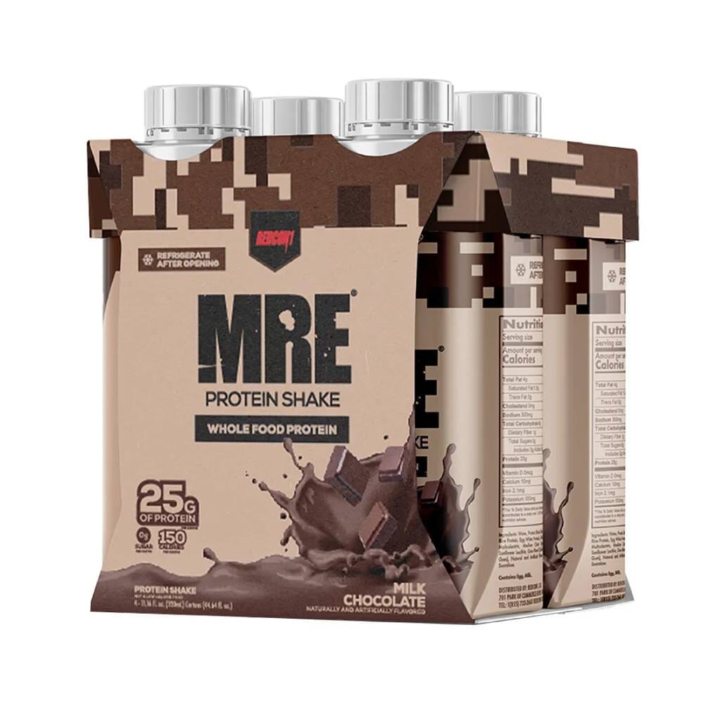 MRE Protein Shake (4 unidades) Snacks y Endurence Redcon1 Milk Chocolate 