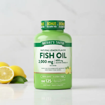 Omega 3 Fish Oil 2000 mg 125 softgels