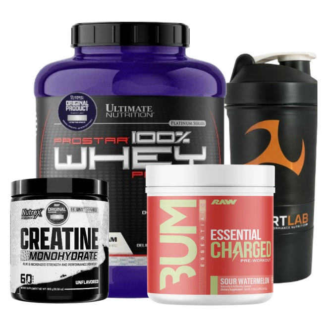 Pack Full Performance: Prostar + Creatina + Preentreno