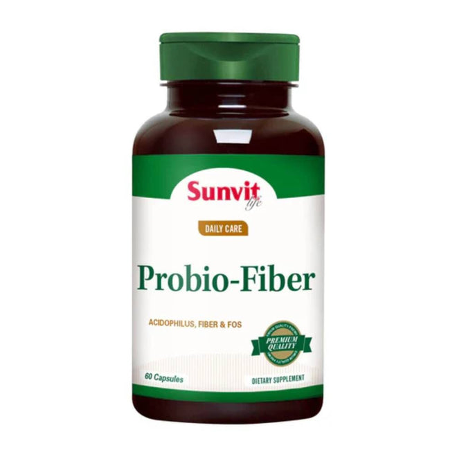 Envase de Probio Fiber de Sunvit Life, probiótico en polvo con fibra.