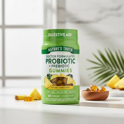 Probiotic + Prebiotic Gummies 1 Billion CFU 50 gomitas veganas