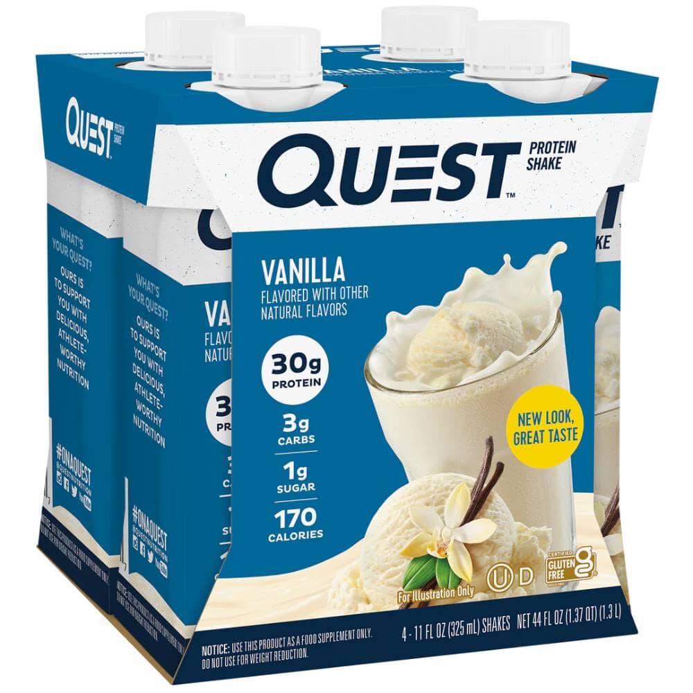 Quest Protein Shake (4 Unidades) Snacks y Endurence Quest Vainilla 