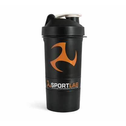 Shaker 3 en 1 Sportlab de 400 ml, accesorio de deporte para mezclar bebidas y proteínas, en diseño compacto y resistente