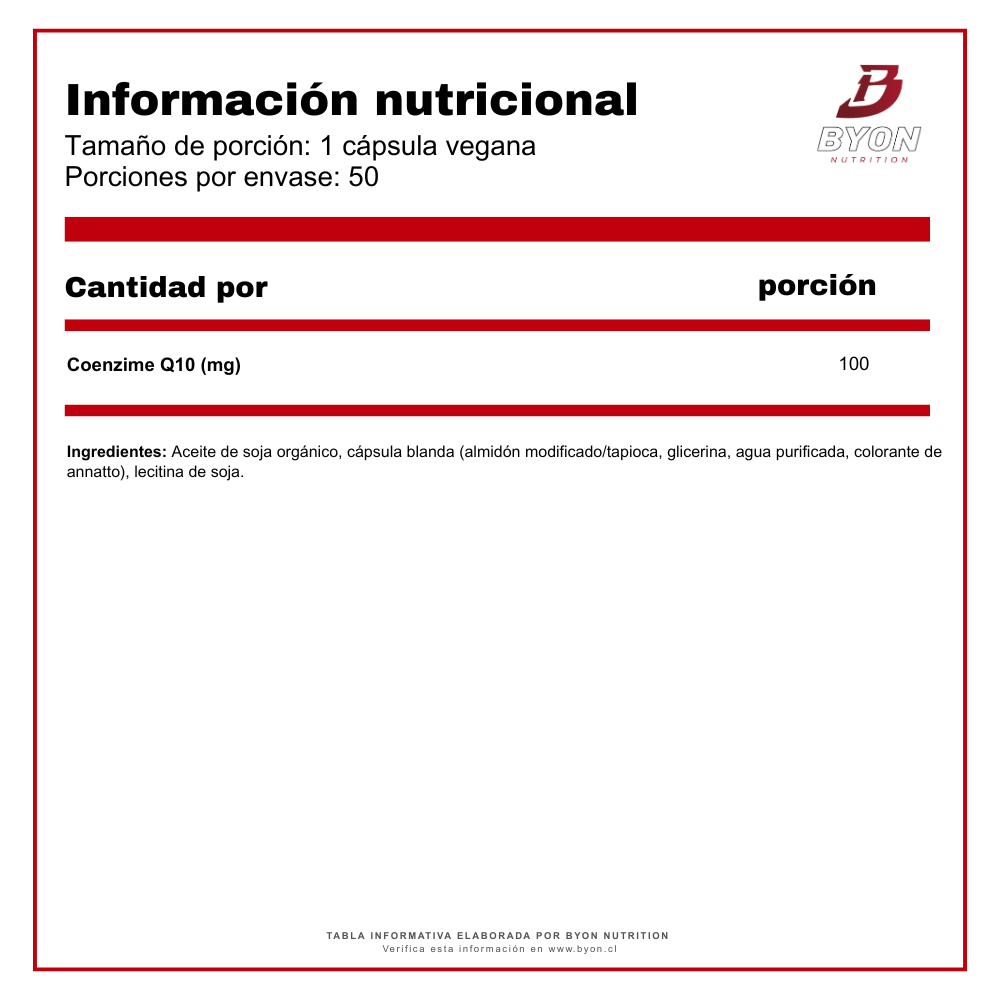 Frasco de CoQ10 de Swanson con 50 softgels, 100 mg por unidad.