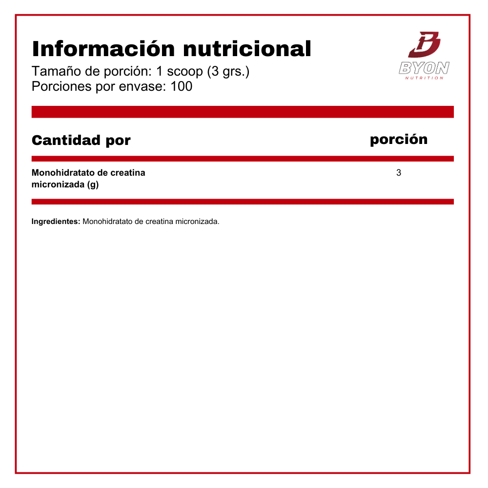 Creatina 100% Monohidratada de Landerfit en envase de 300g, polvo blanco para mejorar el rendimiento deportivo.
