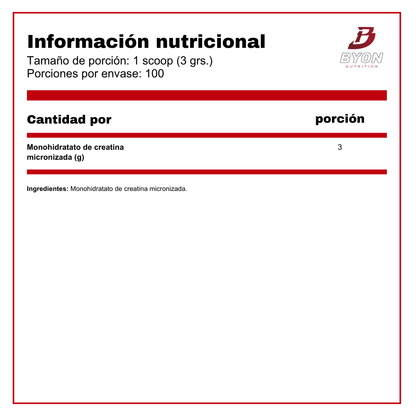 Creatina 100% Monohidratada de Landerfit en envase de 300g, polvo blanco para mejorar el rendimiento deportivo.