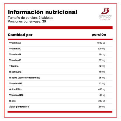 Multivitaminico for woman 60 tabletas