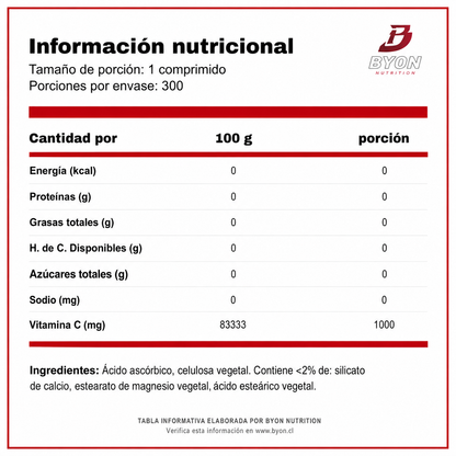 Vitamina C 1000 mg Sundown Naturals — 300 comprimidos para las defensas