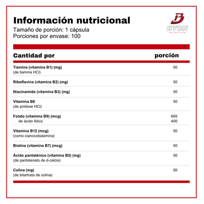 Multi Complejo B Balance B-50 100 cápsulas